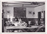 Beskid Sądecki Wnętrze Schroniska PTTK na Przehybie 1960 Fot E Moskała b849