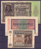 A6467 Niemcy banknoty z okresu hiperinflacji 1922-1923
