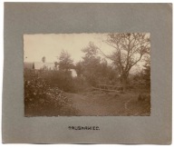 TRUSKAWIEC WIEJSKIE ZABUDOWANIA DREWNIANY MOSTEK LATA 30-TE