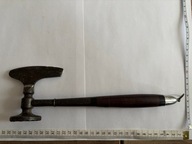 tłuczek kuchenny do mięsa wraz z tasakiem rączka drewniana - przedwojenny