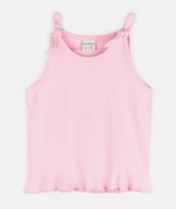 Bawełniana Różowa Bluzka na Ramiączkach / Top – Rozmiar 104 / 4 lata