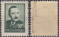 476** oliwkowozielony , pap. x2b , ZL 10 3/4 , gw.+opis Jerzy Walocha