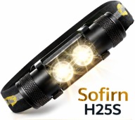 PREMIUM Latarka czołowa Sofirn H25S 1200 lm 2xSST40 LED + aku 18650 USB-C