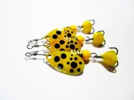 Błystka blaszka obrotowa Ubik Spectra-51 wirówka żółta kleń okoń 2/6g