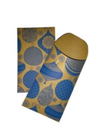 Torebka mini prezentowa na drobiazgi Święta papier eko BOMBKI