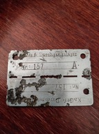 Nieśmiertelnik durchgangslager Dulag obóz przejściowy niski numer