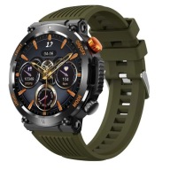 Zegarek Smartwatch Męski Hagen HB46 czarny khaki pasek