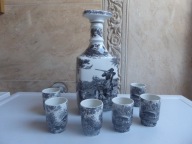 Villeroy&Boch Artemis motyw myśliwstwo karafka plus 6 kieliszków