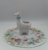 Lama z Peru - porcelanowa figurka - pojemnik - bardzo ładna -19cm