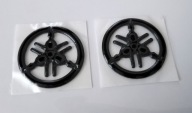YAMAHA Logo 3D Black 2x 2,8cm X-max MT XJ6 Bulldog