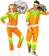 HIT DRES DRESIARA DRESIARZ LATA 80 90 NEON UV Strój Kostium Przebranie XL