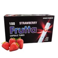 Gilza Gilzy FRUTTA STRAWBERRY Click Tubki Tutki Klikane Truskawka 100 szt.