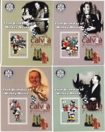 2003 Benin Disney 75 lat Myszki Miki i wizyta Jana Pawła II na Majorce