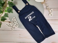 Śliczne ogrodniczki 62cm 3-6mies