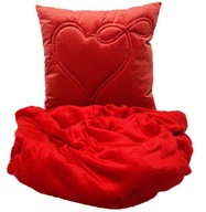 PREZENT na Dzień KOBIET Koc Poduszka MIŁOŚĆ EKSTRA