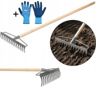 GRABIE DO ZIEMI TRAWY METALOWE 18 ZĘBÓW HARTOWANE MAAN TRZON 150CM + GRATIS