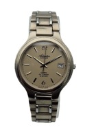 MĘSKI TYTANOWY ZEGAREK ADRIATICA ALL TITANIUM LATA 90-TE - BIAŁY KRUK