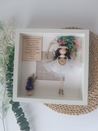 Pamiątka podziękowanie komunia chrzest grawer personalizowany anioł stróż