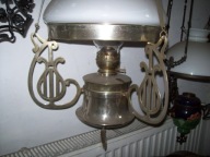 OKAZJA--[@61] SLICZNA- Secesyjna Lampa Naftowa ok1900r