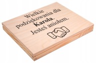 Pudełko na Merci Prezent Podziękowanie Dowód Wdzięczności Grawer Imię