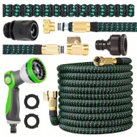 Wąż Ogrodowy Rozciągliwy 2,5-7,5m Złączki 1/2 3/4 Pistolet Wzmocniony Pro