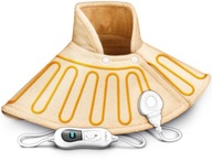 Poduszka kołnierz grzewcza elektryczna beżowa