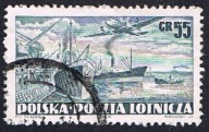 1952 Polska Fi 590 B - Wydanie na przesyłki lotnicze
