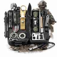 ZESTAW SURVIVALOWY WOJSKOWY NIEZBĘDNIK DO PRZEŻYCIA PRZETRWANIA 32W1 XXL