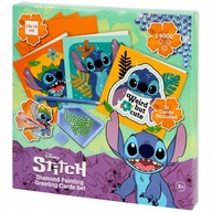 DISNEY STITCH HAFT DIAMENTOWY DIAMOND PAINTING MOZAIKA DUŻE KARTKI 3 szt
