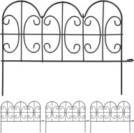 Obrzeże ogrodowe metal 39 cm x 28,5 cm czarny