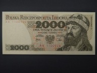 2000 złotych 1979 numer AK 1100926 idealny stan UNC (B39)