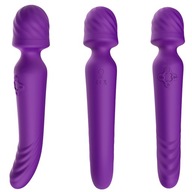 Podwójny MASAŻER STYMULATOR ŁECHTACZKI PKT G RÓŻDŻKA WAND Podgrzewany MOCNY