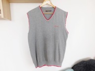 BEN SHERMAN__SZARA KAMIZELKA ME00001S__100% BAWEŁNA__2XL-3XL__J.NOWA