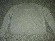 Next szaray sweter ażur Roz 38/40 jak nowy