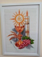 Pamiątka I komunii św. -Haft Diamentowy