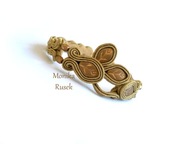 BRANSOLETKA SUTASZ z listkami 100% hand made złota