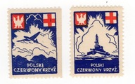 Nalepki propagandowe Polski Czerwony Krzyż 1941 r **
