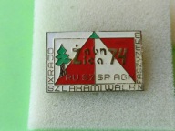 Oryg Stara Odznaka Emaliowana IX RAJD SZLAKAMI WALK Z FASZYZMEM- ŻABNICA 74