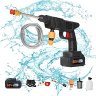 MOCNA 6W1 MYJKA CIŚNIENIOWA AKUMULATOROWA 300W 21V 70BAR Z 2*AKU ZESTAW9