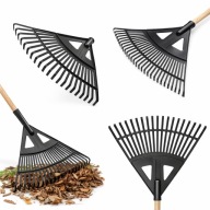GRABIE DO LIŚCI TRAWY PLASTIKOWE 580MM BEZ TRZONU TWORZYWO SZTUCZNE MOCNE