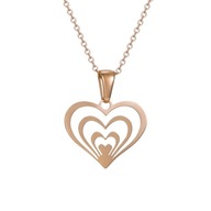 Naszyjnik Złote Serduszko Serce Kluczyk PUDEŁKO