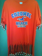 COTTON Summer T-shirt z KORALIKAMI Mexico Yazbek L