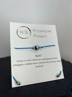 Bransoletka Szczęścia Agat (niebieski)