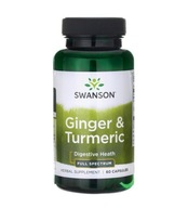 Suplement diety Swanson Health Products Ginger & Turmeric imbir