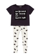 GEORGE komplet 110 t-shirt + legginsy / 6423 Oliwia Kurowska, Kuba Kurowski