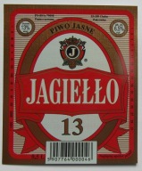 ETYKIETA PIWO JASNE JAGIEŁŁO 13 BROWAR CHEŁM POKRÓWKA