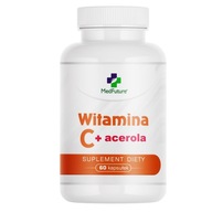 Witamina C + acerola 60 kaps. Wspomaga odporność