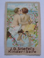 J.D. Stiefel - mydło lecznicze - zalepka reklamowa