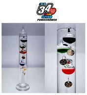 Termometr Galileusza 28cm 5 pływaków