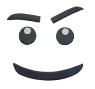 Figurka 3D Twarz ludzika Lego dekoracja z masy cukrowej na tort